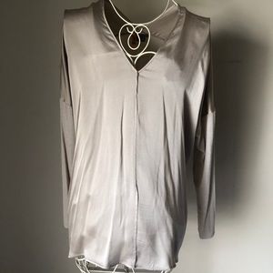 Silk Vince long sleeve top